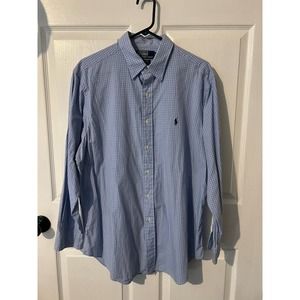 RALPH LAUREN Polo Andrew Long‎ Sleeve Button Down Dress Shirt Size 161/2 32/33